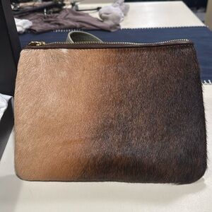 Gigi New York Natural American Haircalf Clutch